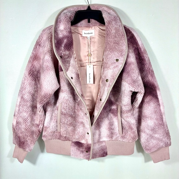 Heartloom Jackets & Blazers - Heartloom Nyx Jacket Size Small Medium Lilac Sherpa Wool Blend NWT
